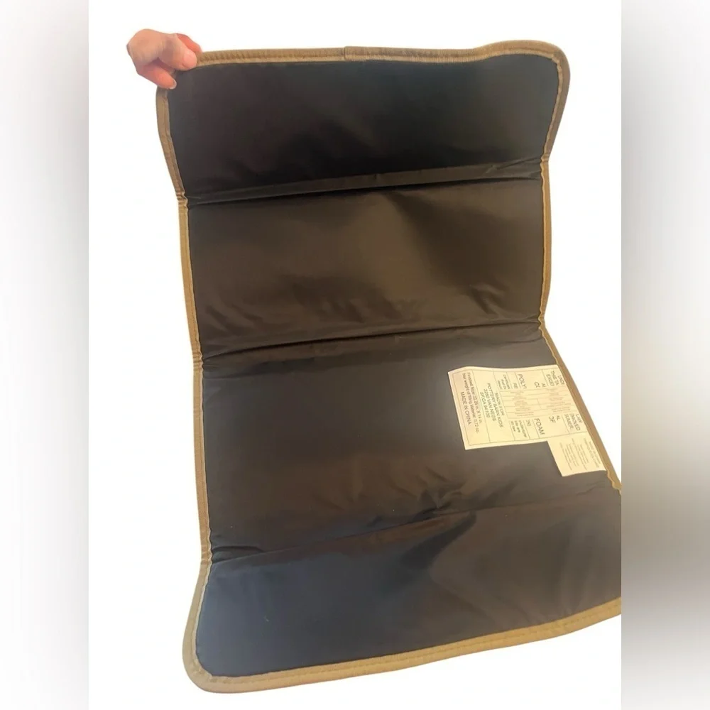 Pottery Barn Kids Brown Canvas Duck Cloth Messenger diaper bag